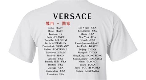 versace cina maglietta